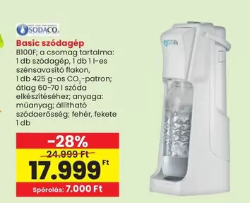 Basic szódagép B100F