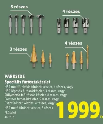 Speciális fúrószárkészlet