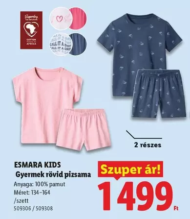 GYERMEK RÖVID PIZSAMA