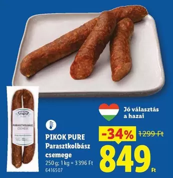 PIKOK PURE Paraszktolbász csemege