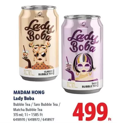 Lady Boba Bubble Tea / Taro Bubble Tea / Matcha Bubble Tea
