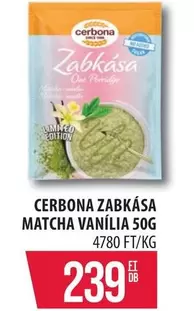 Zabkása Matcha Vanília