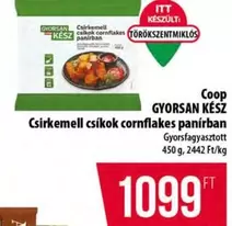 Csirkemell csíkok cornflakes panírban