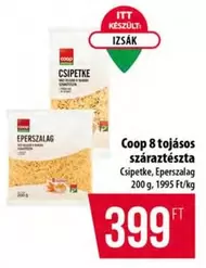 Coop 8 tojásos száraztészta