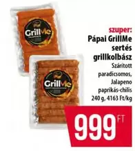 sertés grillkolbász