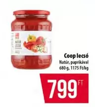 Coop lecsó Natur, paprikával