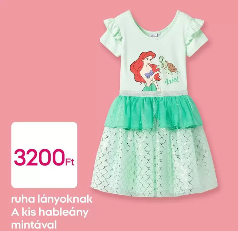 Disney - Ruha lányoknak A kis hableány mintával
