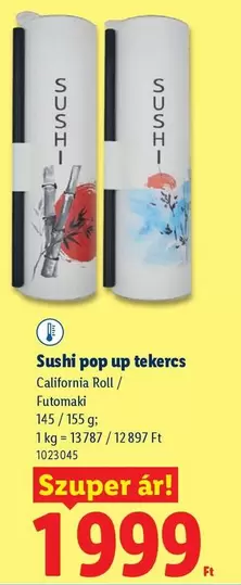Up - Sushi pop up tekercs