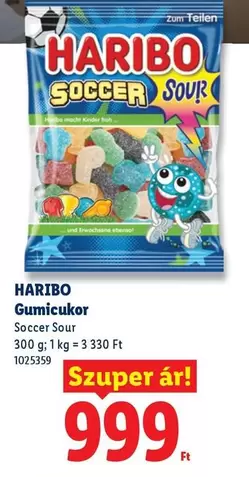 Kinder - Soccer Sour Gumi cukor 1025359