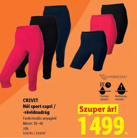 Capri - Női sport capri / -rövidnadrág