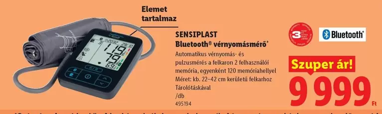Bluetooth® vérnyomásmérő
