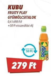 FRUITY PLAY GYÜMÖLCSITALOK