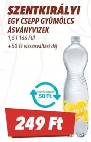 SZENTKIRÁLYI EGY CSEPP GYÜMÖLCS ÁSVÁNYVIZ