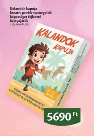 Kalandok kapuja kreatív problémamegoldó képességfejlesztő kártyajáték