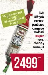 Mátyás nemespenészes csemege szalámi