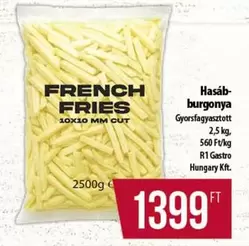 FRENCH FRIES 10X10 MM CUT
