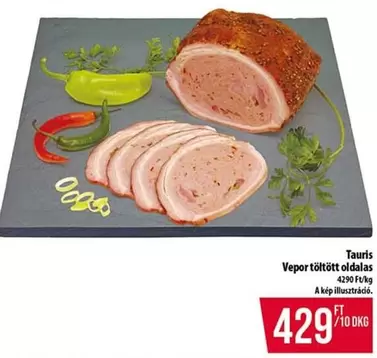 Vepor töltött oldalas