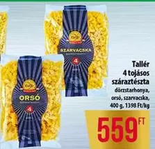 Taller 4 tojásos száraztészta