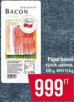 Pápai bacon füstölt, szeletelt