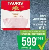 Corvin sonka szeletelt