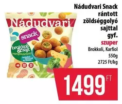 Rántott zöldséggolyó sajttal