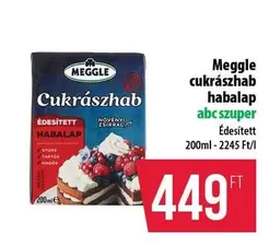 Cukrászhab habalap