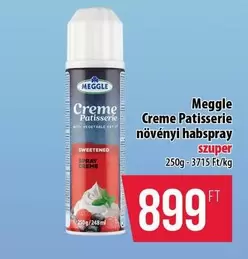 Creme Patisserie növényi habspray