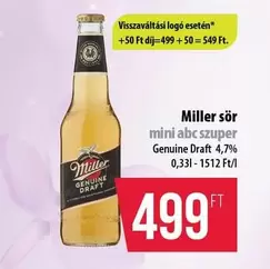 mini abc szuper Genuine Draft 4,7%