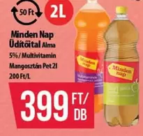 Minden Nap Üdítőital Alma 5%/Multivitamin Mangosztán
