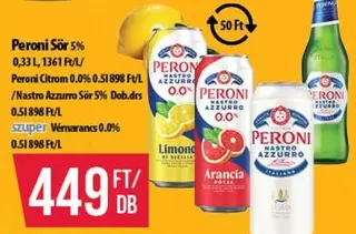 Peroni Citrom / Nastro Azzurro Sör