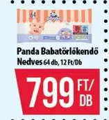 Panda - Babatörlőkendő Nedves