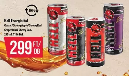Apple - Hell Energiaital Classic/Strong /Strong Red Grape/Black Cherry Dob.