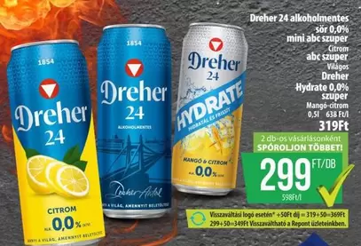 Dreher 24 alkoholmentes sör