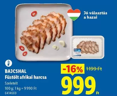 BAJCSHAL Füstölt afrikai harcsa Szeletelt 6414669