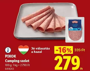 Camping szelet