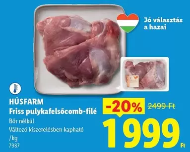 Friss pulykafelsőcomb-filé