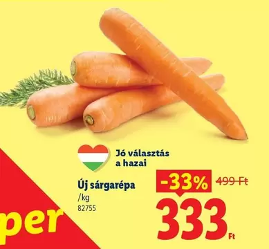 Új sárgarépa /kg 82755