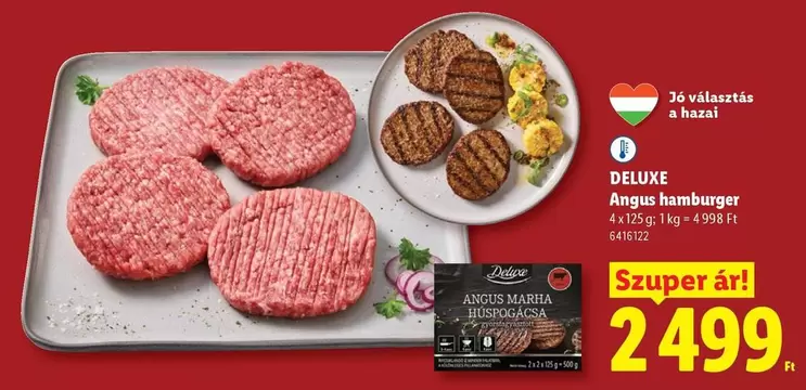 Angus hamburger