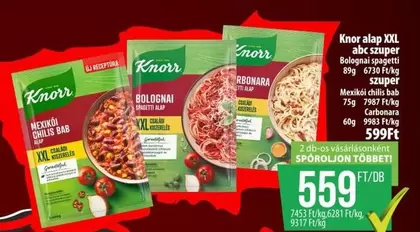 Xxl - alan XXL abc szuper Bolognai Spagetti Mexikli chilis bab