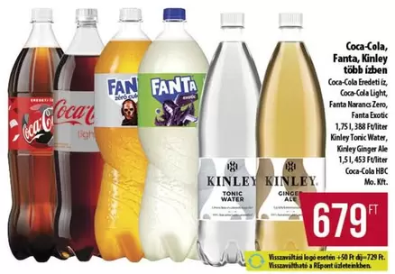 Coca Cola - Coca-Cola, Fanta, Kinley