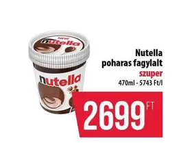 Nutella - Poharas Fagylalt