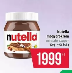 Nutella - mogyorókrém