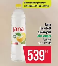 Jana ízesített ásványvíz