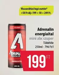 Adrenalin energiaital mini abc szuper
