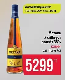5 csillagos brandy 38%