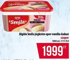 Xxl - jégkrém eper-vanília-kakaó