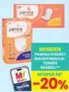 Pamina Discret Incontinencia Termék