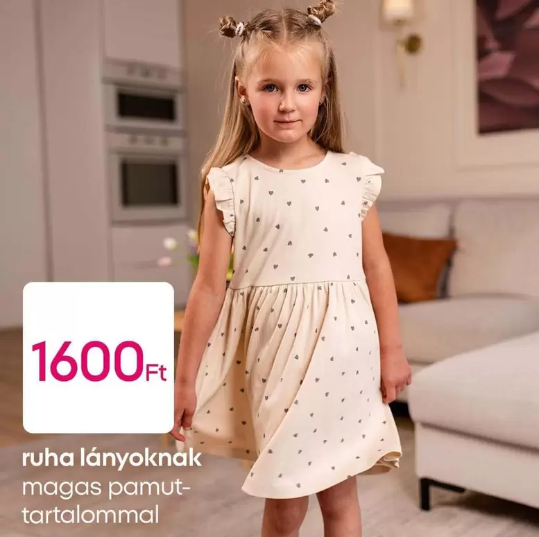 ruha lányoknak magas pamut-tartalommal