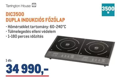 DUPLA INDUKCIÓS FŐZŐLAP DIC3500