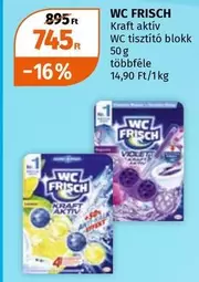 WC FRISCH Kraft aktiv WC tisztító blokk